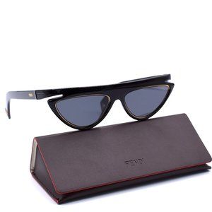 FENDI FF0383/S BLACK GOLD AUTHENTIC SUNGLASSES